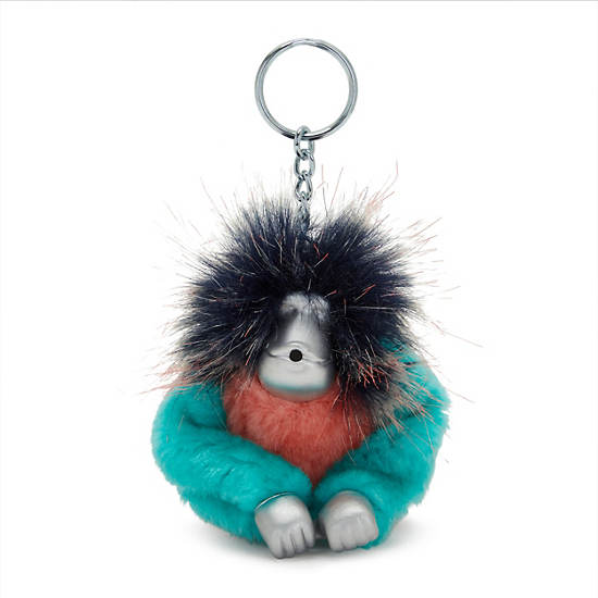 Akcesoria Kipling Fun Hair Sven Monkey Keychain Zielone | PL 1275VR